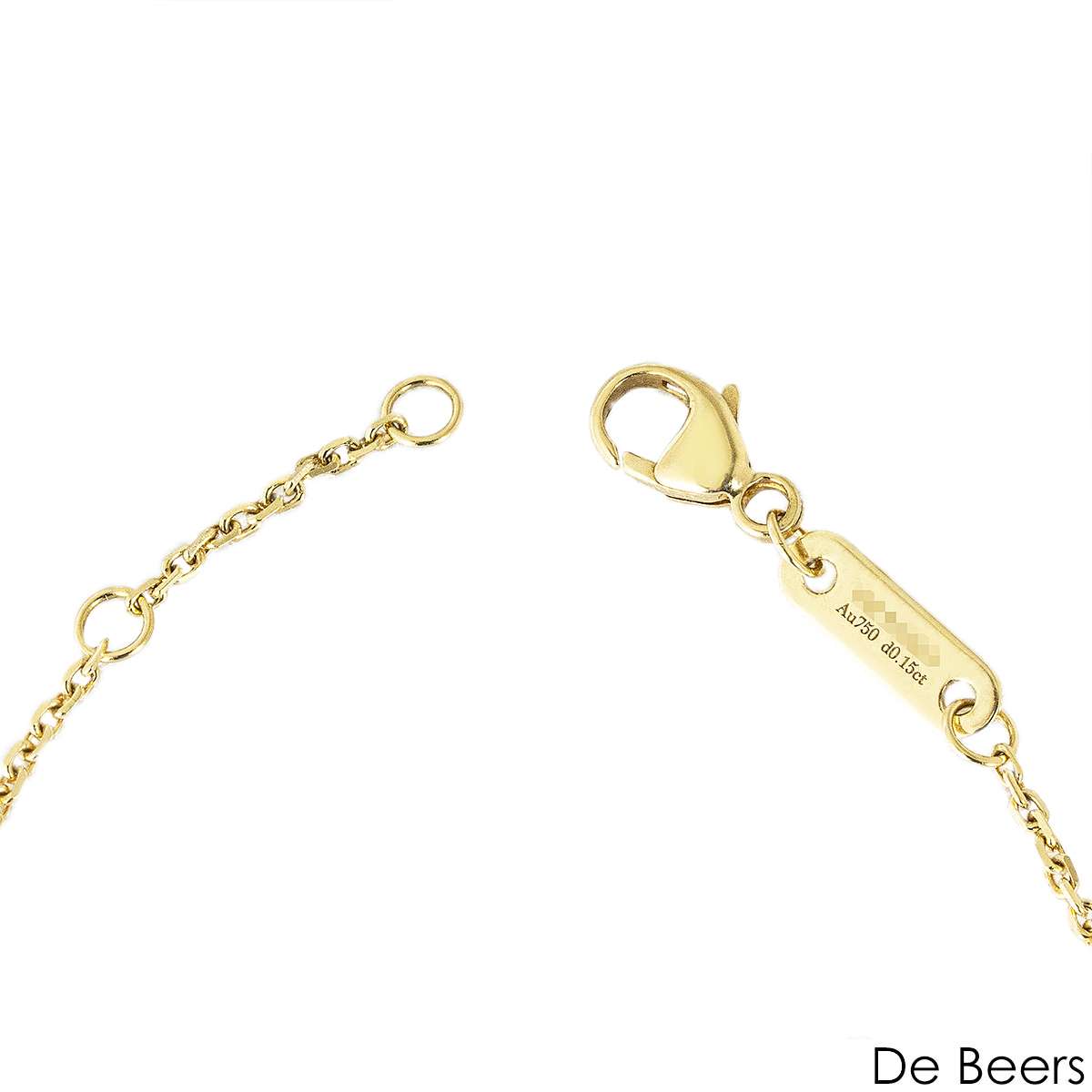 De Beers Yellow Gold Enchanted Lotus Green Enamel Bracelet B1032680018 De Beers Yellow Gold Enchanted Lotus Green Enamel Bracelet B1032680018